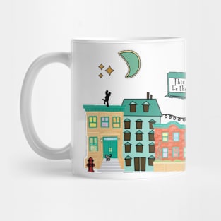 Brooklyn night cityscape Mug